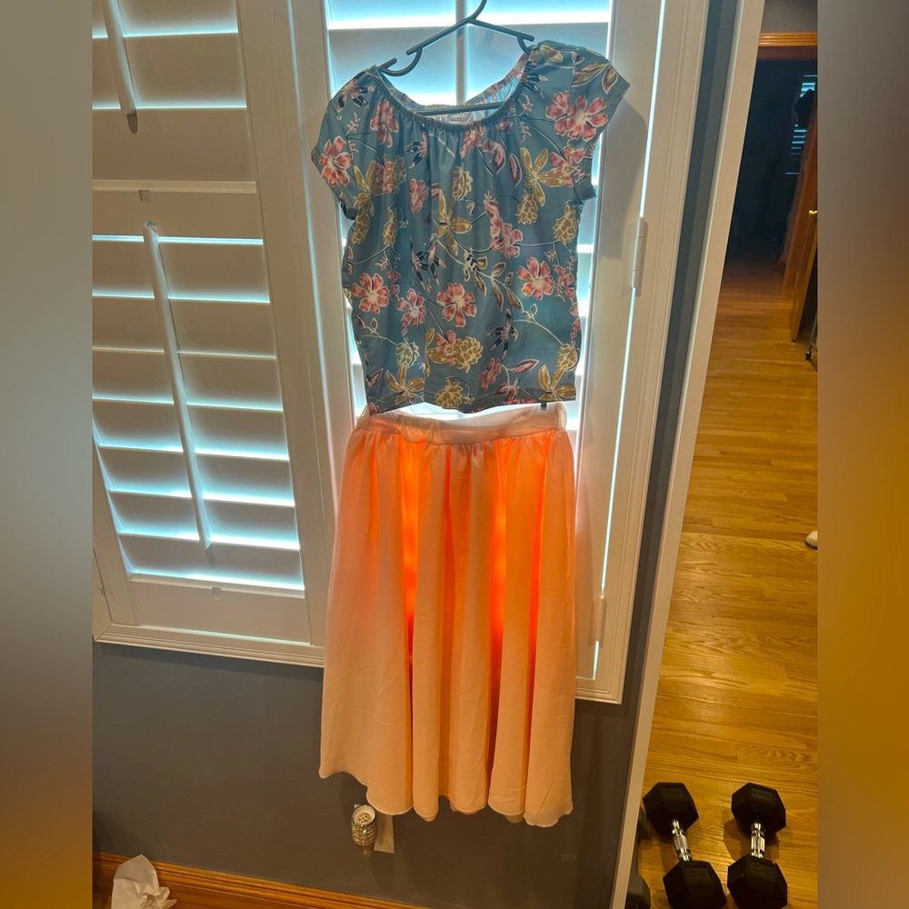 Girls skirt and top!